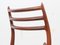 No. 78 Scandinavian Rosewood Chairs by Niels O. Møller, 1950s, Set of 4, Image 12