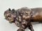Französischer Künstler, Art Deco Bull Skulptur, Bronze auf Marmorsockel 14