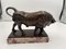 Französischer Künstler, Art Deco Bull Skulptur, Bronze auf Marmorsockel 11