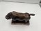 Französischer Künstler, Art Deco Bull Skulptur, Bronze auf Marmorsockel 5