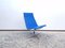 Set of Blue Leather Ea 116 Visitor Chair & Ottoman by Eames for Herman Miller / Vitra, Image 9