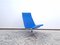 Set of Blue Leather Ea 116 Visitor Chair & Ottoman by Eames for Herman Miller / Vitra, Image 7