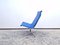 Set of Blue Leather Ea 116 Visitor Chair & Ottoman by Eames for Herman Miller / Vitra, Image 2