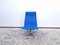 Set of Blue Leather Ea 116 Visitor Chair & Ottoman by Eames for Herman Miller / Vitra, Image 8