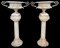 Cast Iron Flower Pot with Ears on Roman Column Vase Planter, Set of 2 1