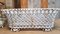 Large White Cast Iron Basket Planter 1