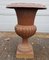 Black Cast Iron Chalice Garden Vase, Image 4