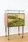 Italian Cocktail Bar Cabinet with Equestrian Hunting Scene, 1950s, Image 1