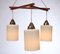Triangle Teak Hanging Lamp, 1960s 2