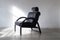 Italienischer Vintage Sessel aus Leder 2