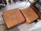 Set of Leather & Steel Pouf from Saporiti Italia, 1960s 2