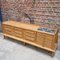 Credenza grande vintage in quercia chiara di Guillerme & Chambron per Votre Maison, Immagine 4