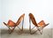 Sedie Butterfly vintage in pelle, set di 2, Immagine 1