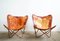 Sedie Butterfly vintage in pelle, set di 2, Immagine 5
