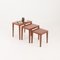 Vintage Danish Rosewood Nesting Tables by Severin Hansen for Haslev Møbelsnedkeri, 1960s, Set of 3 2