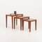 Vintage Danish Rosewood Nesting Tables by Severin Hansen for Haslev Møbelsnedkeri, 1960s, Set of 3 3