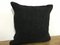 Vintage Black Hemp Cushion Cover, 1950s 4
