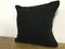 Vintage Black Hemp Cushion Cover, 1950s 3