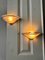 Art Deco Sconces in Brass and Frosted Glass, Portugal, 1940s, Set of 2, Image 12