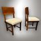 Art Deco Walnut Dining Chairs, 1930s, Set of 4 1