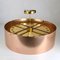 Large Flower Flush Mount in Brass and Copper, 1970s 4