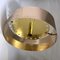 Large Flower Flush Mount in Brass and Copper, 1970s 5