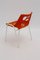 Orange Garden Plastic Chairs, 1970s, Set of 6 3
