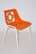 Chaises de Jardin en Plastique Orange, 1970s, Set de 6 2