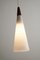 Trumpet Pendant Lamp in Opal Glass from Fog & Mørup, 1980s 4