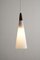 Trumpet Pendant Lamp in Opal Glass from Fog & Mørup, 1980s 2