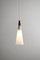 Trumpet Pendant Lamp in Opal Glass from Fog & Mørup, 1980s 6