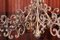 Candelabro grande estilo gótico de hierro forjado, Imagen 8