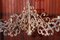 Candelabro grande estilo gótico de hierro forjado, Imagen 2