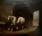 After William Shayer Sr, A Stable Interior, 1800s, Oil on Canvas, Framed, Image 2