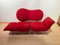 Postmodernes wandelbares Sofa aus rotem Stoff, Bonaldo zugeschrieben, Italien, 1980er 4