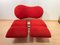 Postmodernes wandelbares Sofa aus rotem Stoff, Bonaldo zugeschrieben, Italien, 1980er 6