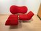 Postmodernes wandelbares Sofa aus rotem Stoff, Bonaldo zugeschrieben, Italien, 1980er 5