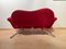 Postmodern Convertible Sofa in Red Fabric attributed to Bonaldo, Italy, 1980s, Image 8