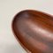 Large Teak Bowl with Brass and Leather Handle attributed to Carl Auböck, Austria, 1950s 12
