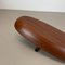 Large Teak Bowl with Brass and Leather Handle attributed to Carl Auböck, Austria, 1950s 18