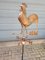 Kupferne Wetterfahne mit Hahn-Wind-Ornament 2
