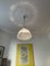 Lampada da soffitto grande in vetro prismatico realizzata da Holophane, Immagine 6
