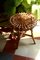 Vintage Hocker aus Korbgeflecht & Bambus, Italien, 1970er 7
