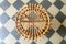 Vintage Hocker aus Korbgeflecht & Bambus, Italien, 1970er 3