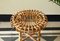 Vintage Hocker aus Korbgeflecht & Bambus, Italien, 1970er 2