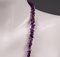 Collar vintage de piedras preciosas con cuarzo amatista violeta, años 80, Imagen 8