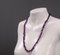 Vintage Fashion Edelstein Halskette mit violettem Amethyst Quarz, 1980er 2