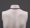 Collar vintage de piedras preciosas con cuarzo amatista violeta, años 80, Imagen 5