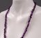 Collar vintage de piedras preciosas con cuarzo amatista violeta, años 80, Imagen 6