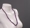Collar vintage de piedras preciosas con cuarzo amatista violeta, años 80, Imagen 3